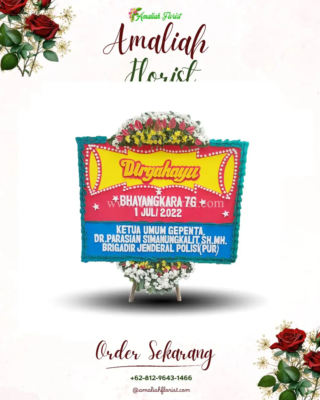 Papan Bunga HUT Ulang Tahun Kuala Behe